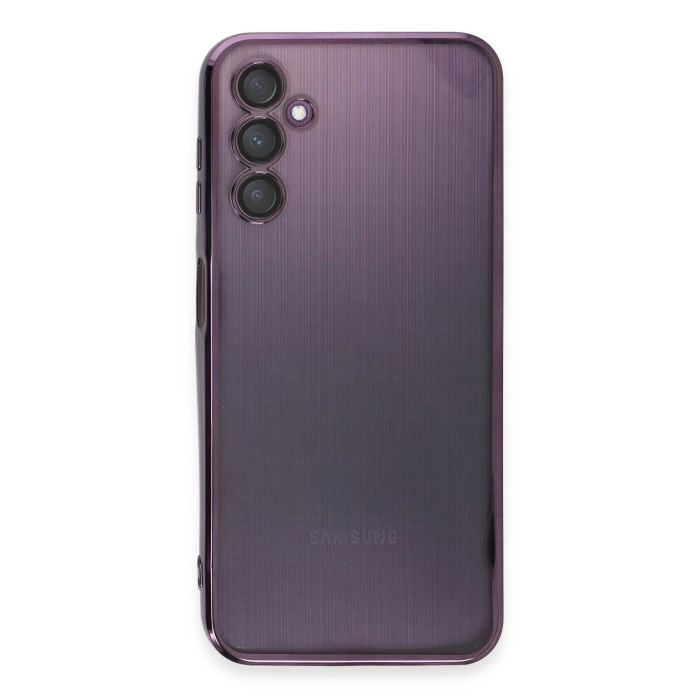 BFS  Samsung Galaxy A14 4G Kılıf Razer Lensli Silikon - Mor