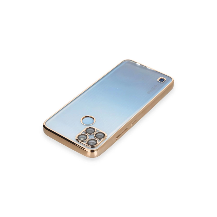 BFS  Realme C25Y Kılıf Razer Lensli Silikon - Gold