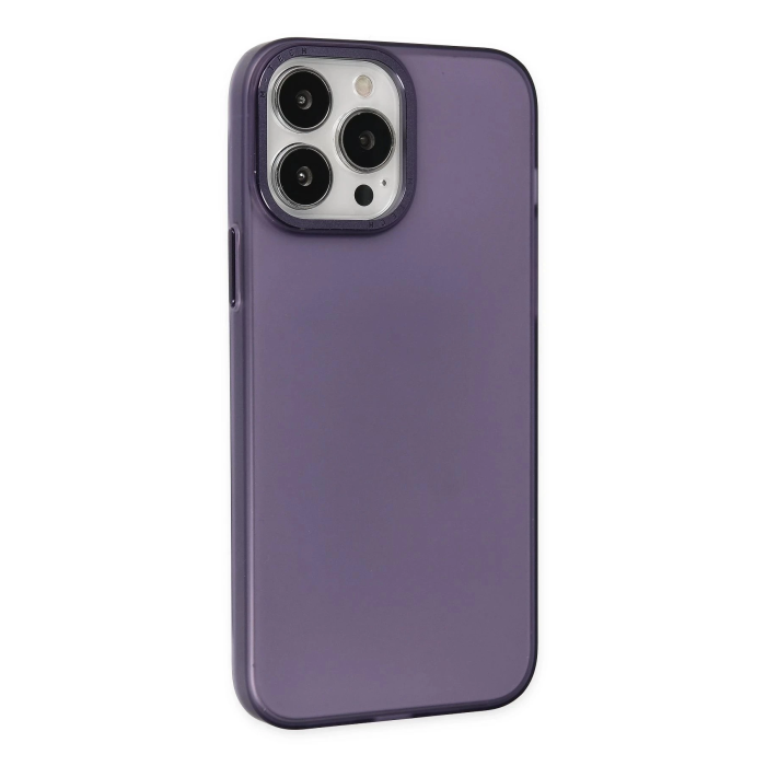 BFS  iPhone 13 Pro Kılıf Modos Metal Kapak - Derin Mor