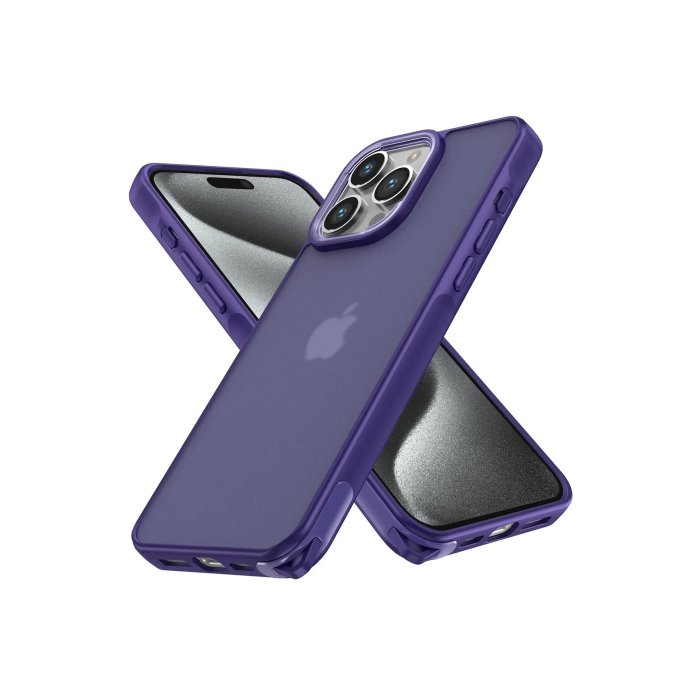 BFS  iPhone 12 Pro Max Kılıf Elegant Kapak - Derin Mor