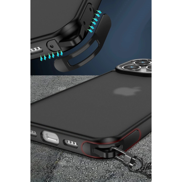 BFS  iPhone 12 Pro Max Kılıf Elegant Kapak - Derin Mor