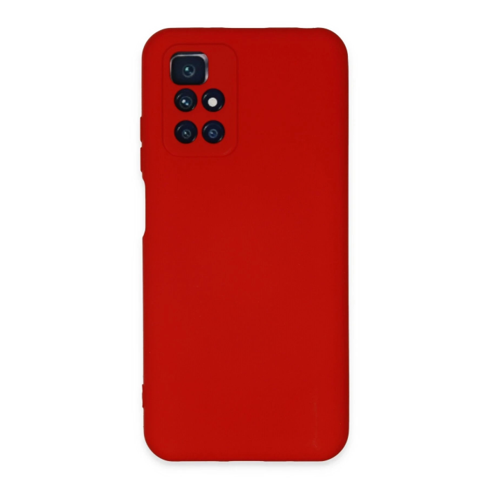 BFS  Xiaomi Redmi 10 2022 Kılıf Nano içi Kadife Silikon - Kırmızı