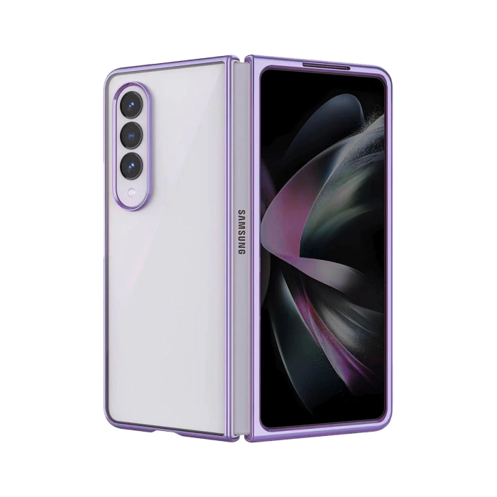 BFS  Samsung Galaxy Z Fold 3 Kılıf Fold Element Kapak - Mor