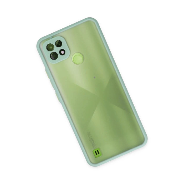 BFS  Realme C21 Kılıf Montreal Silikon Kapak - Turkuaz