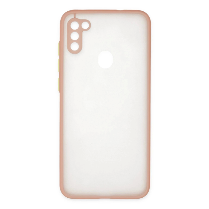 BFS  Samsung Galaxy A11 Kılıf Montreal Silikon Kapak - Pembe