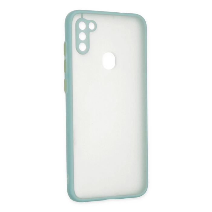 BFS  Samsung Galaxy A11 Kılıf Montreal Silikon Kapak - Turkuaz