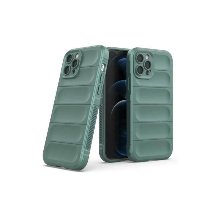 BFS  iPhone 12 Pro Kılıf Optimum Silikon - Koyu Yeşil