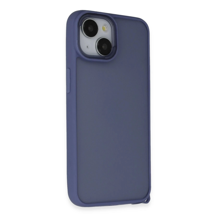 BFS  iPhone 15 Kılıf Elegant Kapak - Açık Mavi