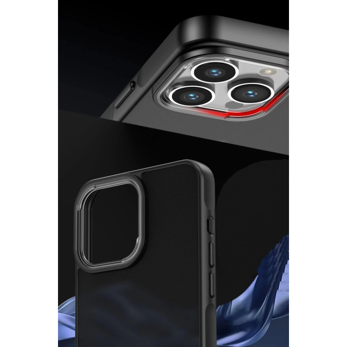 BFS  iPhone 15 Pro Kılıf Elegant Kapak - Siyah