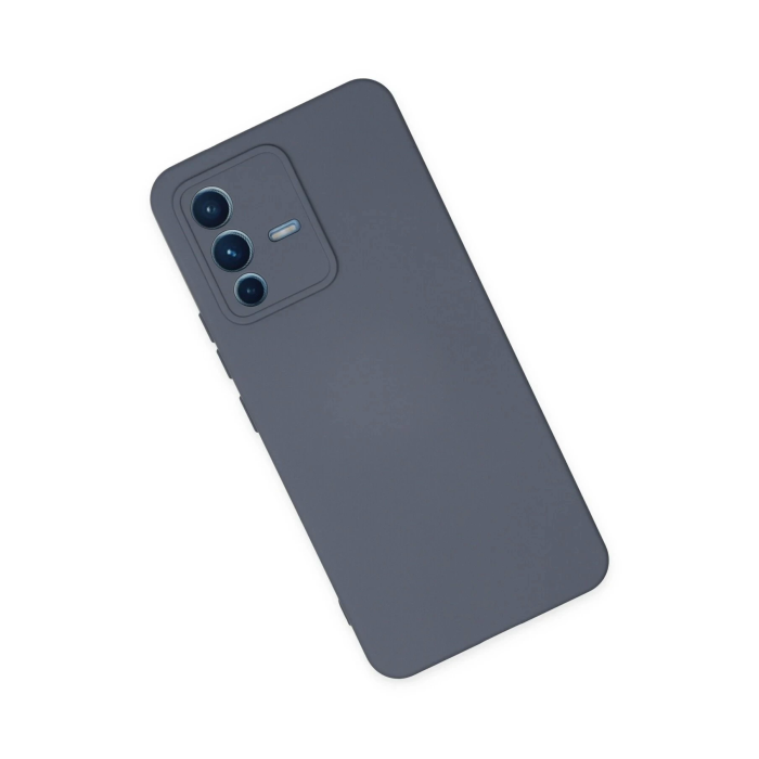 BFS  Vivo V23 5G Kılıf Nano içi Kadife Silikon - Gri