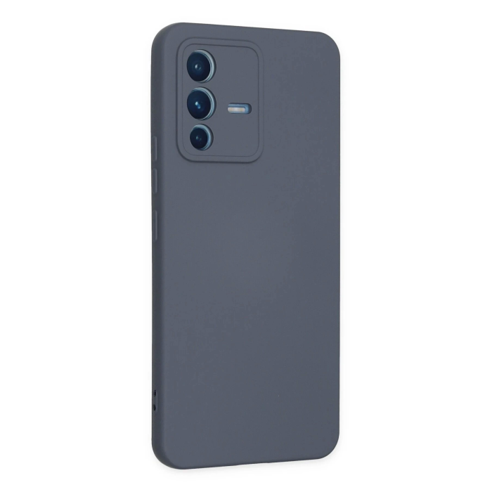 BFS  Vivo V23 5G Kılıf Nano içi Kadife Silikon - Gri