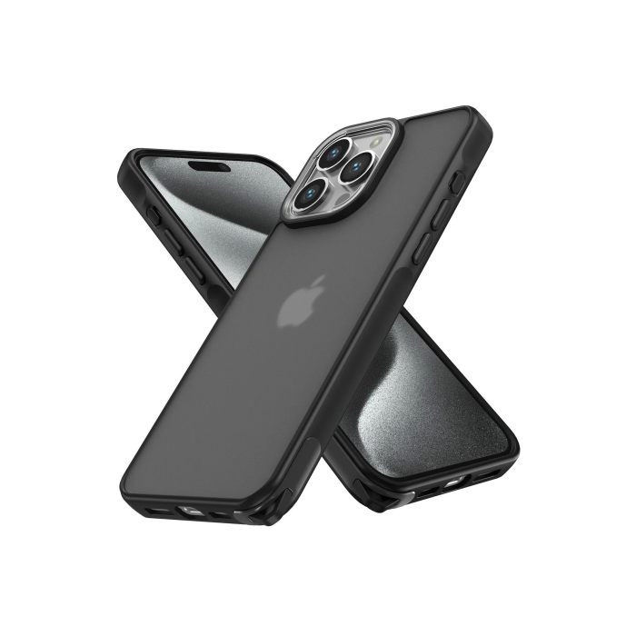 BFS  iPhone 15 Pro Max Kılıf Elegant Kapak - Siyah