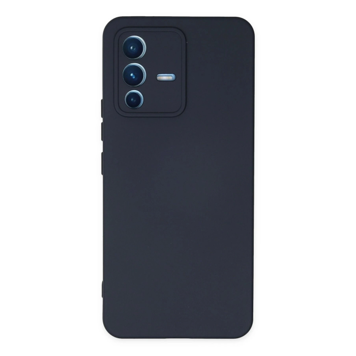 BFS  Vivo V23 5G Kılıf Nano içi Kadife Silikon - Lacivert