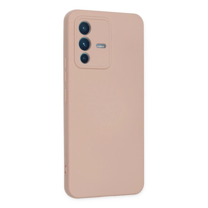 BFS  Vivo V23 5G Kılıf Nano içi Kadife Silikon - Pudra