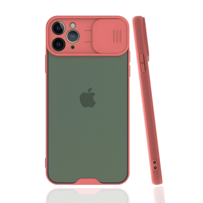BFS  iPhone 11 Pro Kılıf Platin Kamera Koruma Silikon - Pembe