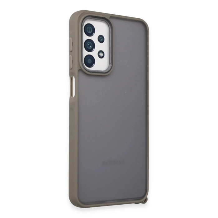 BFS  Samsung Galaxy A23 4G Kılıf Elegant Kapak - Titan Gri