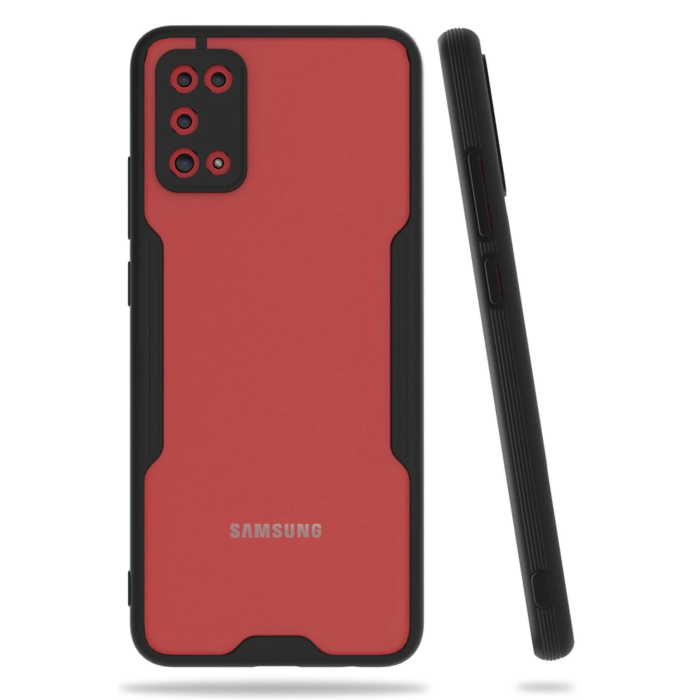 BFS  Samsung Galaxy A02S Kılıf Platin Silikon - Siyah