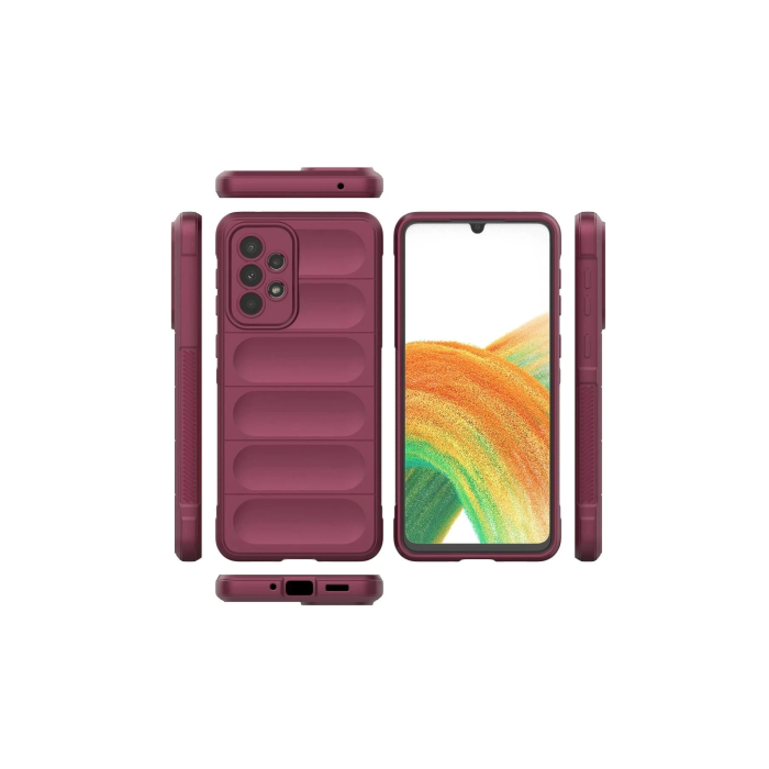 BFS  Samsung Galaxy A33 5G Kılıf Optimum Silikon - Bordo