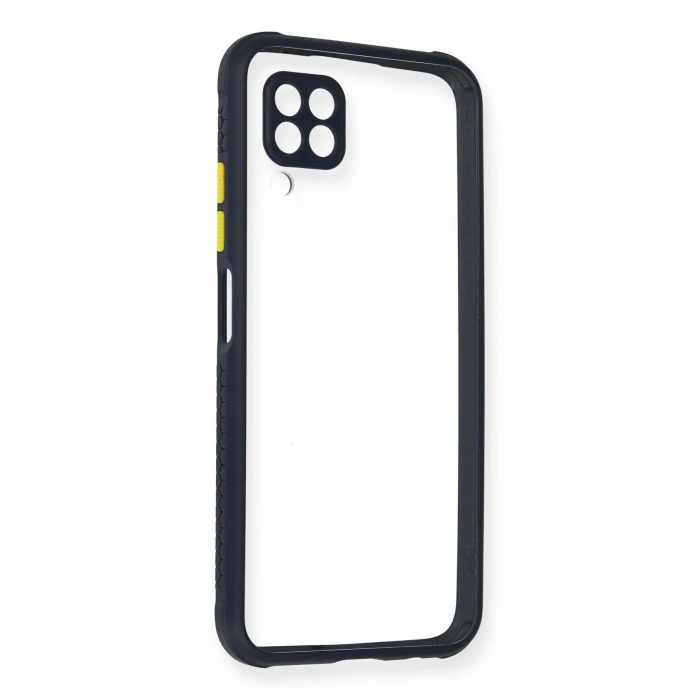 BFS  Huawei P40 Lite Kılıf Miami Şeffaf Silikon - Lacivert