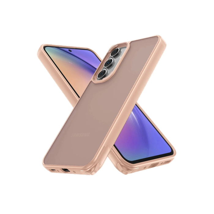 BFS  Samsung Galaxy A54 5G Kılıf Elegant Kapak - Pudra