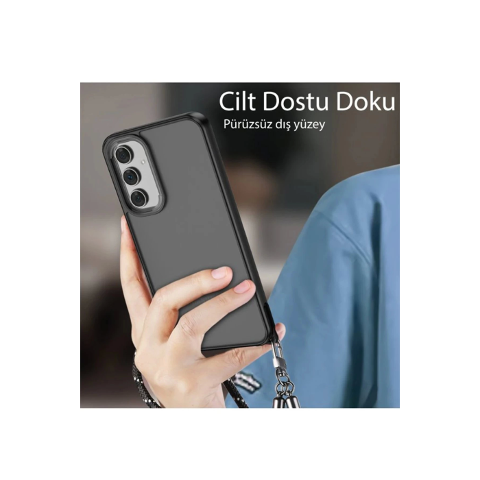 BFS  Samsung Galaxy A05S Kılıf Elegant Kapak - Derin Mor