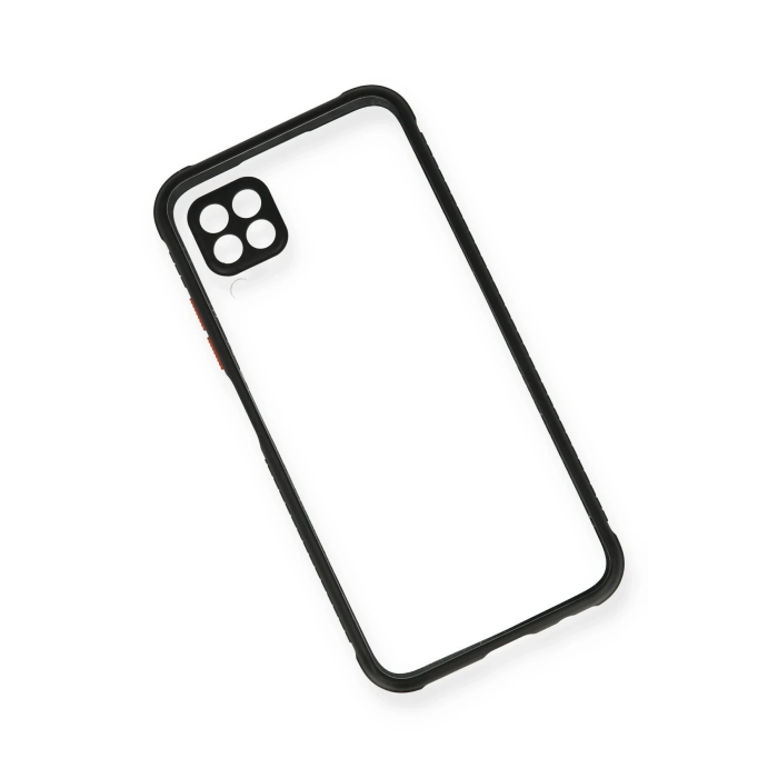 BFS  Huawei P40 Lite Kılıf Miami Şeffaf Silikon - Siyah