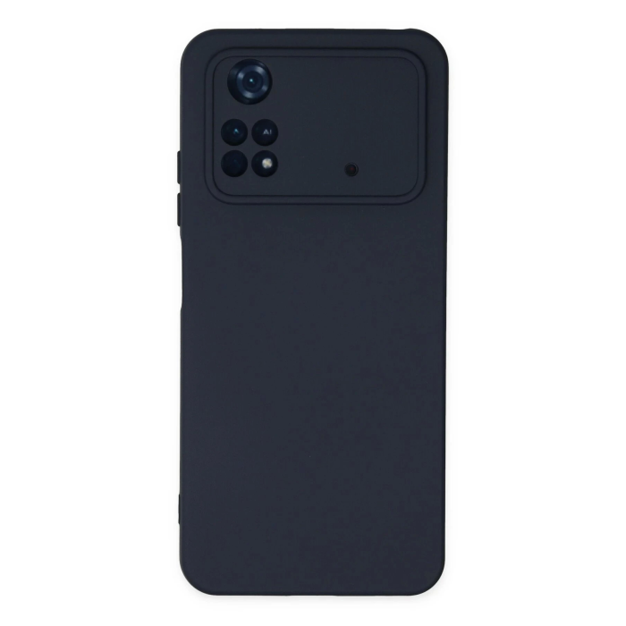 BFS  Xiaomi Poco M4 Pro 4G Kılıf Nano içi Kadife Silikon - Lacivert