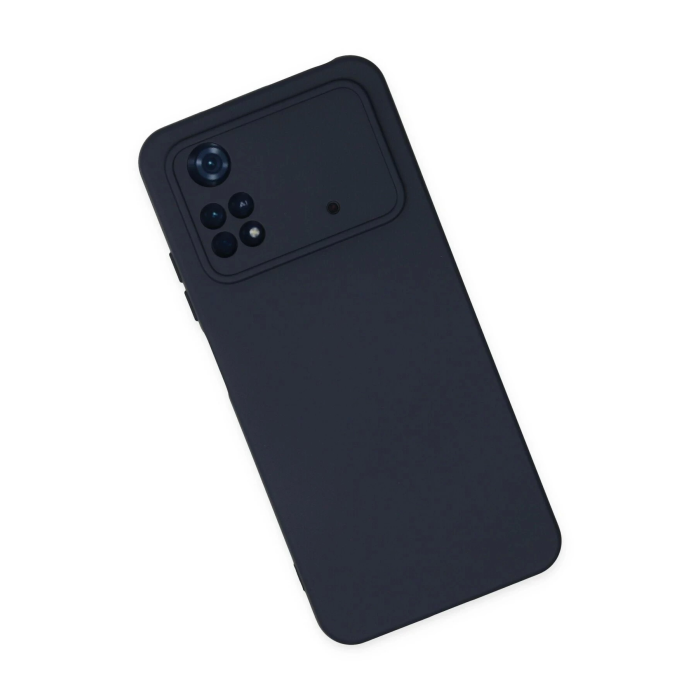 BFS  Xiaomi Poco M4 Pro 4G Kılıf Nano içi Kadife Silikon - Lacivert
