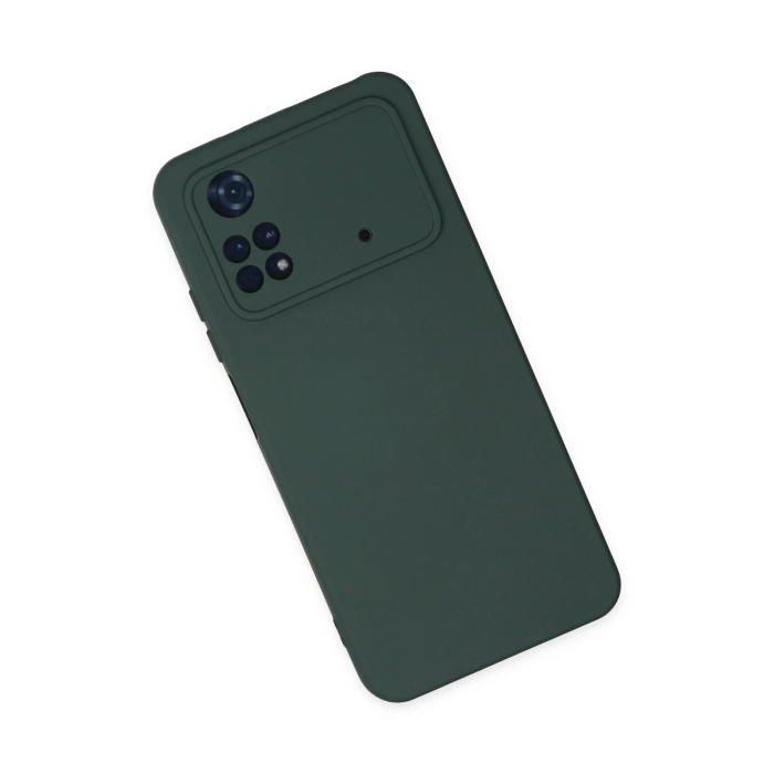 BFS  Xiaomi Poco M4 Pro 4G Kılıf Nano içi Kadife Silikon - Koyu Yeşil
