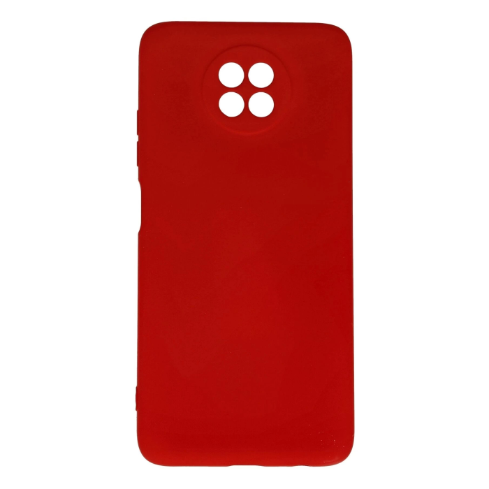 BFS  Xiaomi Redmi Note 9 5G Kılıf Nano içi Kadife Silikon - Kırmızı