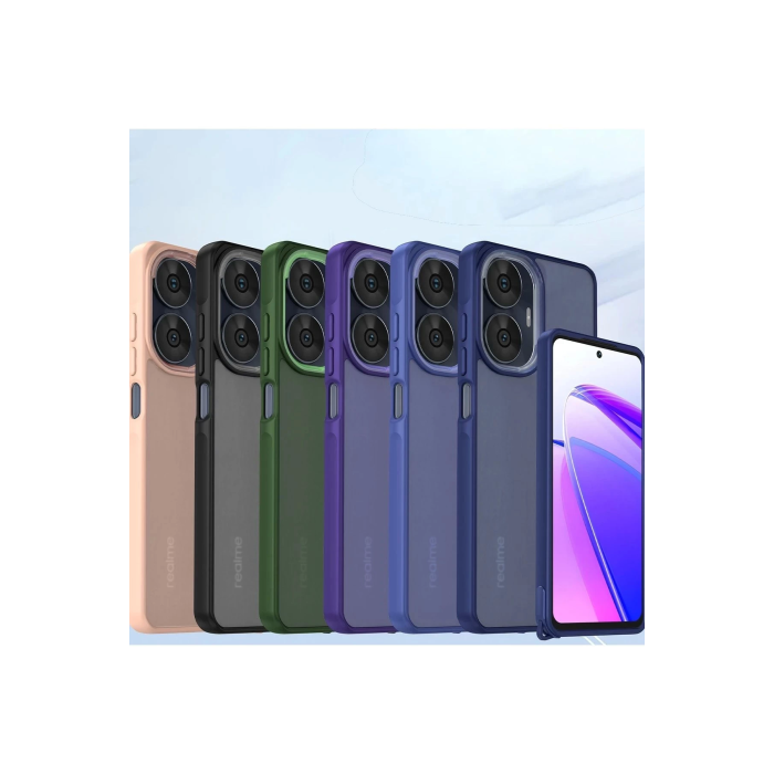 BFS  Realme C55 Kılıf Elegant Kapak - Siyah