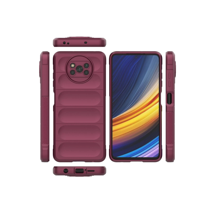 BFS  Xiaomi Pocophone X3 Kılıf Optimum Silikon - Bordo