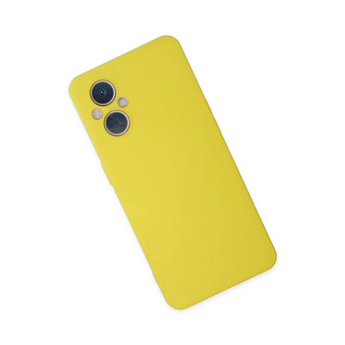 BFS  Oppo Reno 7 Lite Kılıf Nano içi Kadife Silikon - Sarı