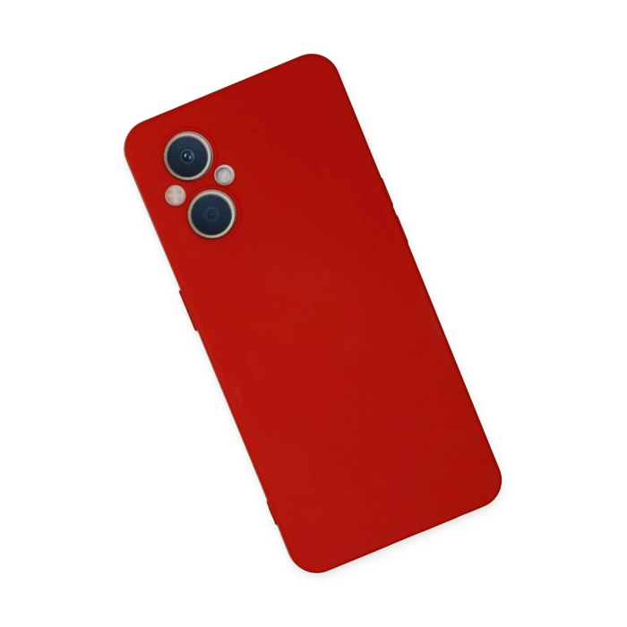 BFS  Oppo Reno 7 Lite Kılıf Nano içi Kadife Silikon - Kırmızı