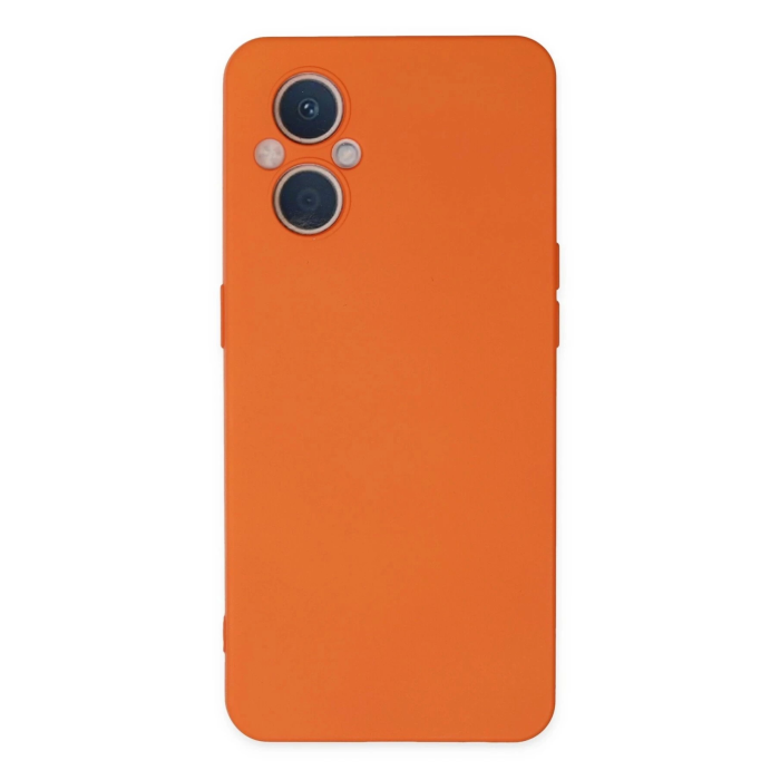 BFS  Oppo Reno 7 Lite Kılıf Nano içi Kadife Silikon - Turuncu