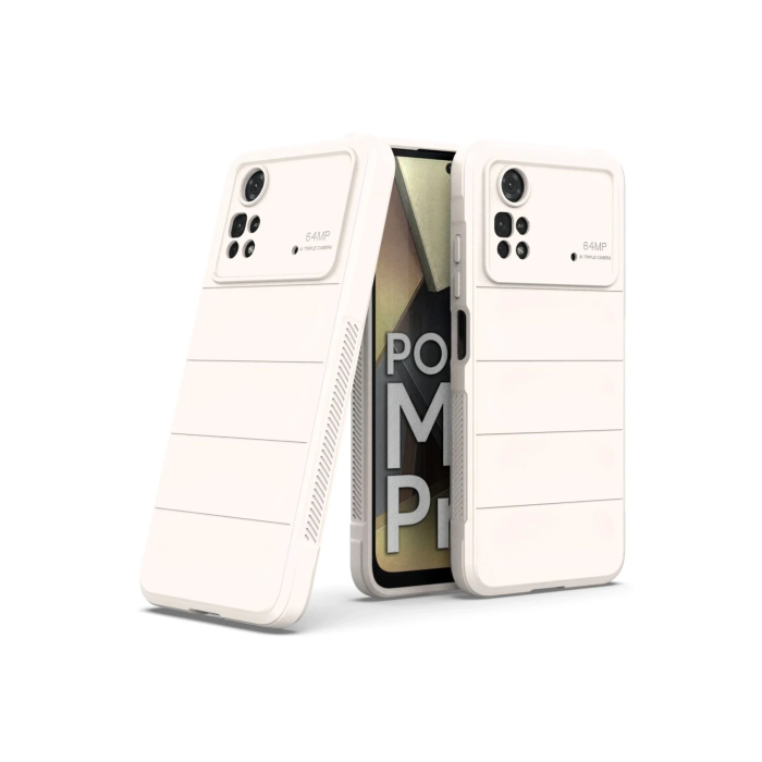 BFS  Xiaomi Poco M4 Pro 4G Kılıf Optimum Silikon - Krem