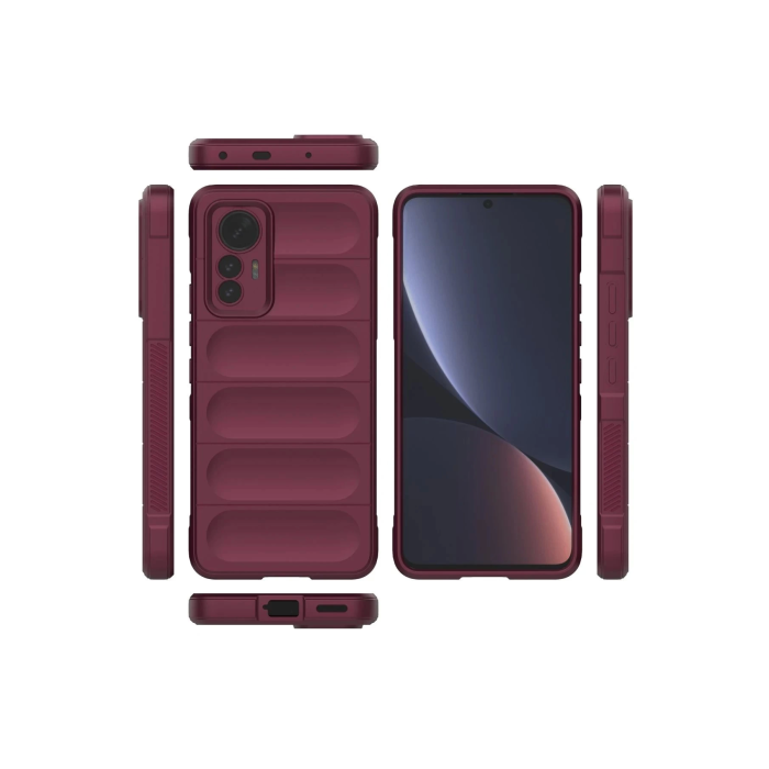 BFS  Xiaomi Mi 12 Lite Kılıf Optimum Silikon - Bordo