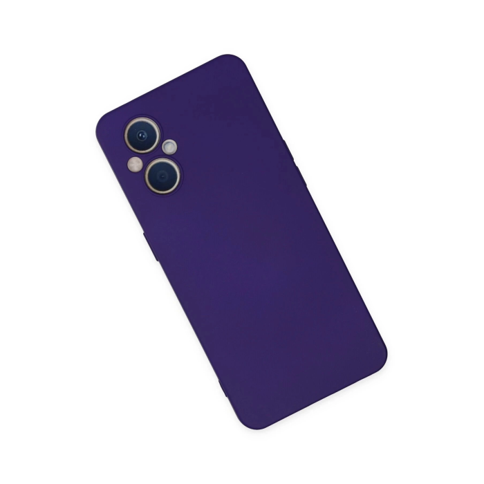 BFS  Oppo Reno 7 Lite Kılıf Nano içi Kadife Silikon - Mor