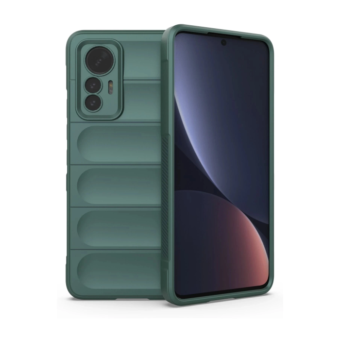BFS  Xiaomi Mi 12 Lite Kılıf Optimum Silikon - Koyu Yeşil