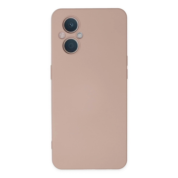 BFS  Oppo Reno 7 Lite Kılıf Nano içi Kadife Silikon - Pudra
