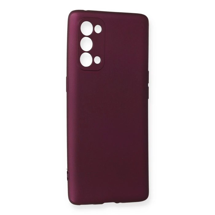 BFS  Oppo Reno 5 Pro Kılıf First Silikon - Mürdüm