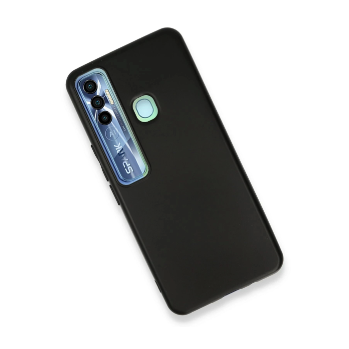 BFS  Tecno Spark 7 Pro Kılıf First Silikon - Siyah