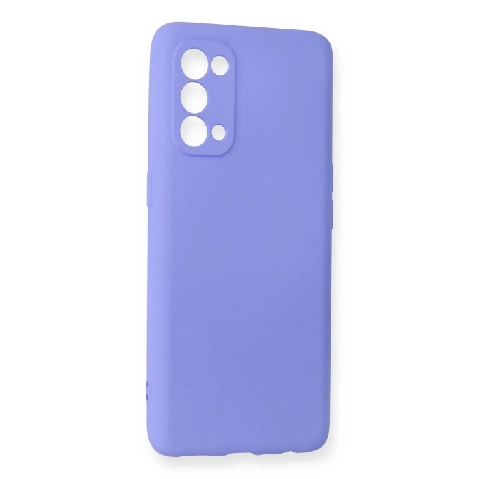 BFS  Oppo Reno 5 Pro Kılıf First Silikon - Lila