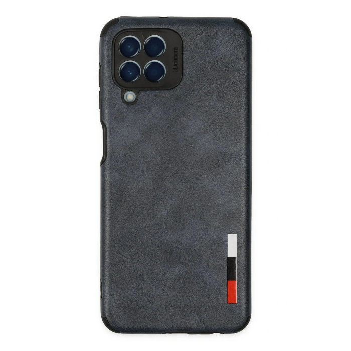 BFS  Samsung Galaxy M33 Kılıf Loop Deri Silikon - Lacivert