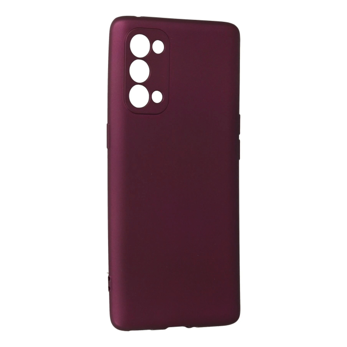 BFS  Oppo Reno 5 Kılıf First Silikon - Mürdüm