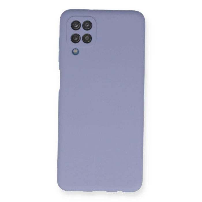 BFS  Samsung Galaxy A12 Kılıf Nano içi Kadife Silikon - Lila
