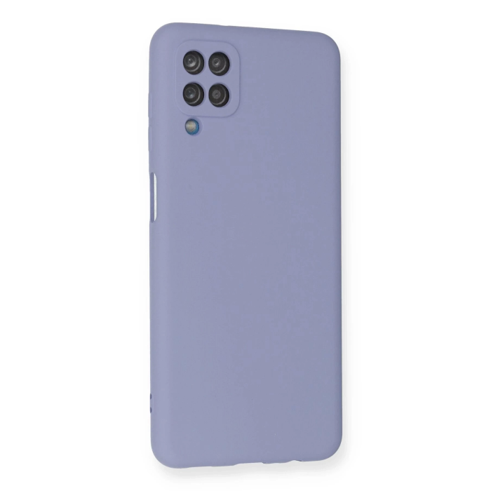 BFS  Samsung Galaxy A12 Kılıf Nano içi Kadife Silikon - Lila