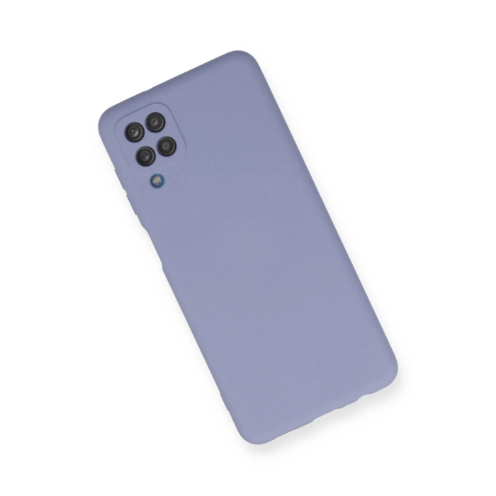 BFS  Samsung Galaxy A12 Kılıf Nano içi Kadife Silikon - Lila