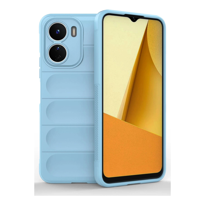 BFS  Vivo Y16 Kılıf Optimum Silikon - Sky Blue