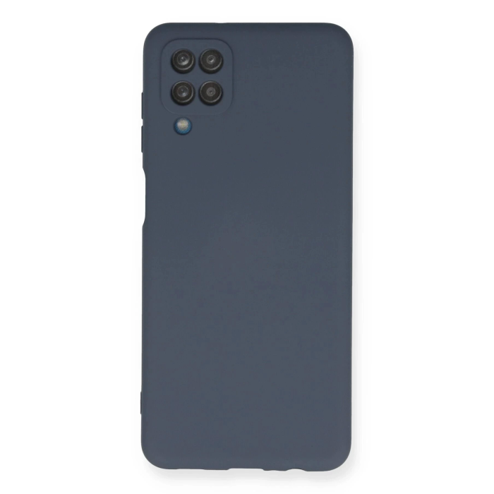 BFS  Samsung Galaxy A12 Kılıf Nano içi Kadife Silikon - Gri